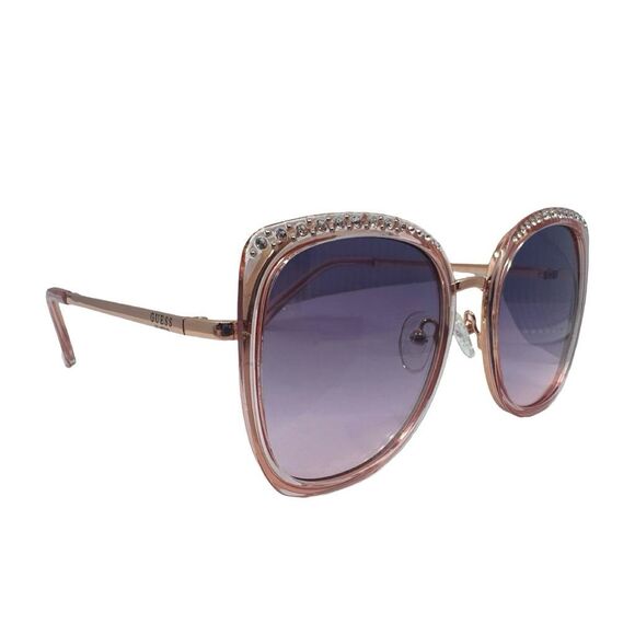 GUESS Oversized Bling Butterfly Sunglasses - GF0381/S 72T - 56-20-140 Rose Gold - Picture 3 of 9